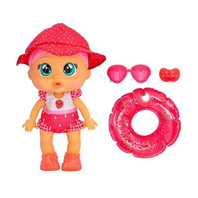 Cry Babies Fun 'N Sun Ella with a Strawberry themed swimsuit 10" Baby Doll