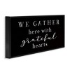 Stupell Industries Gather With Grateful Hearts Family Typography Sign Framed Giclee Art - 2 of 4