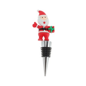 Unique Bargains Santa's Toy Sack Bottle Stopper Zinc Alloy ABS Silicone 1 Pc - 1 of 3