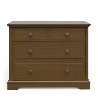 Cocoa Bean Pine Wood 3-Drawer Nursery Dresser