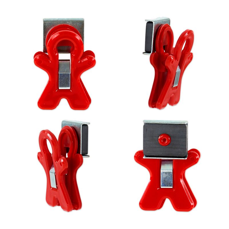 The Pencil Grip™ Magnet Man Magnetic Clip, Assorted Colors, Pack of 10, 3 of 5