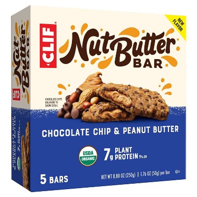 Clif Nut Butter Bar Chocolate Chip and Peanut Butter - 8.8oz