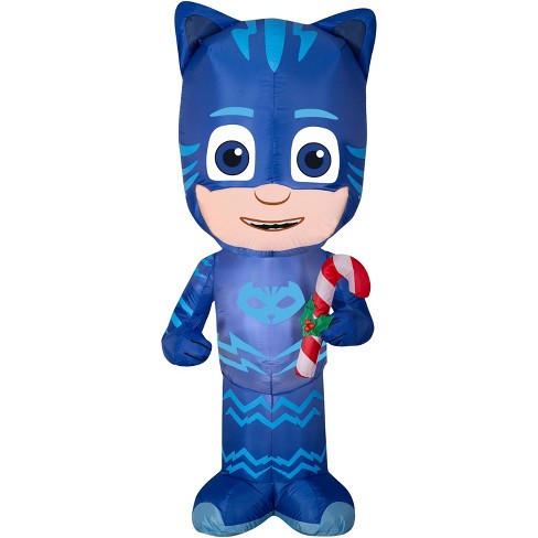 Gemmy Christmas Airblown Inflatable Catboy W Candy Cane Pj Masks Wm 5 Ft Tall Blue Target