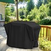 Griddle Cover for Blackstone 36 Inch Griddle with Hood, 5482 Waterproof BBQ Cover with Double Straps, Lightweight & Fade Resistant, Black, SHINESTAR - 2 of 4