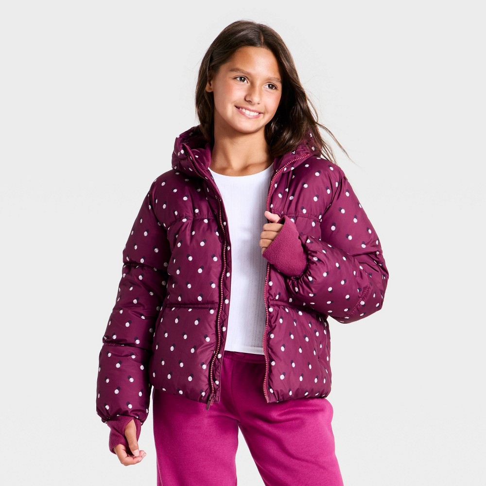Girls' Puffer Jacket - All in Motion™ Purple XXL
