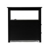 Resenkos End Table with Charging Station, Narrow Sofa Side Table, Wooden Nightstand, Bedroom Living Room Furniture, Black, Small Night Stands - 2 of 4