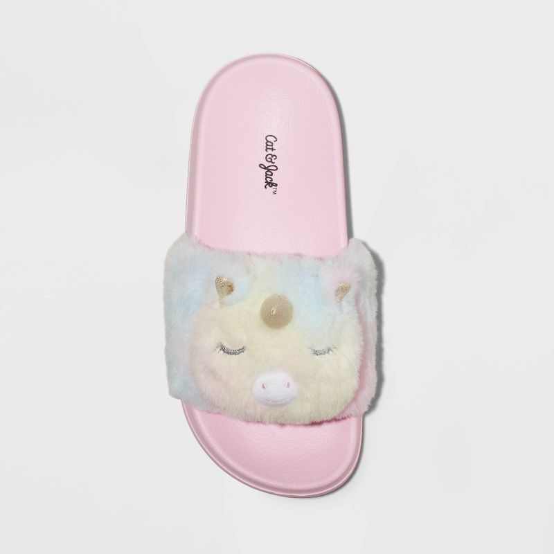 Kids' Lea Unicorn Footbed Slide Slippers - Cat & Jack™, 4 of 6
