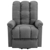 vidaXL Power Lift Chair Light Grey Fabric (100% polyester), plywood, iron - 3 of 4