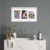 Courtside Market Classic Hues Portrait Frame Collection White 10"x20" 3-5x7 Openings - 2 of 2