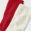 Women's Luxury Collection Cashmere Blend Fine Rib Super Soft 2pk Crew Socks - Auden™ - 3 of 3