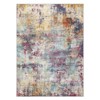 Abstract Machine Washable Rug with Non Slip Backing Ultra-Thin Non Shedding Stain Resistant Indoor Carpet for Living Room Bedroom Dining Room - 3 of 4