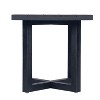 Kumasinova 18.2" Square Outdoor Side Table,Matte Black Patio End Table with Premium Acacia Wood Frame,Weather-Resistant Accent Table for Poolside - 4 of 4