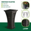 FCMP Outdoor Heritage Self Watering Outdoor Garden Patio Planter Pot, 2 Pack - image 4 of 4