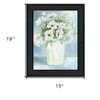 HomeRoots White Blooms Black Framed Print Wall Art - 3 of 4