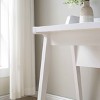 HDZNVF Home Office Writing Desk Ground Outlet USB-A Ports Finished On The Back Wooden Leg Frame - 4 of 4