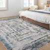 Machine Washable Area Rug Modern Abstract Non Slip Non Shedding Rug Foldable Stain Resistant Low Pile Indoor Carpet for Living Room Bedroom - 4 of 4
