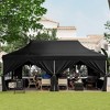 Tangkula 10 x 20 FT Canopy w/ 6 Detachable Sidewalls Carrying Bag UPF50+ Sun Protection - 3 of 4