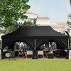 Tangkula 10 x 20 FT Canopy w/ 6 Detachable Sidewalls Carrying Bag UPF50+ Sun Protection - image 3 of 4