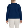 Lands' End Women's Fine Gauge Cotton Milano Blazer Sweater - 2 of 3