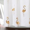Flamingo Shower Curtain Gold - Lush Décor: Polyester Fabric, Buttonhole Top, Bathroom Accessory - 4 of 4