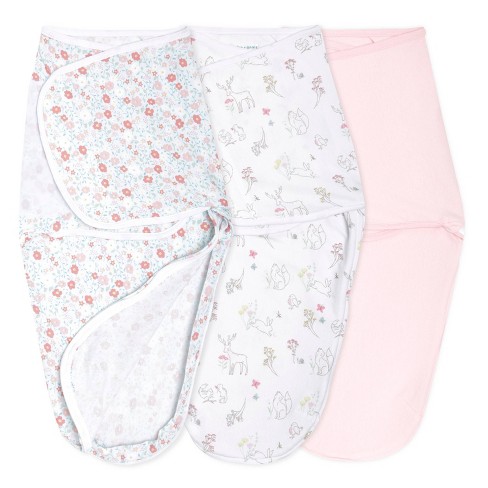 Aden Anais Essentials Easy Swaddle Wrap Fairytale Flowers 0 3 Months 3pk Target