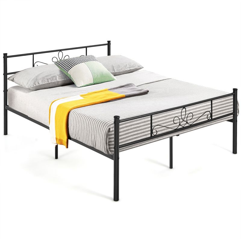 Costway Twin/Queen/Full Metal Platform Bed Frame with Headboard and Footboard No Box Spring Needed, 5 of 10