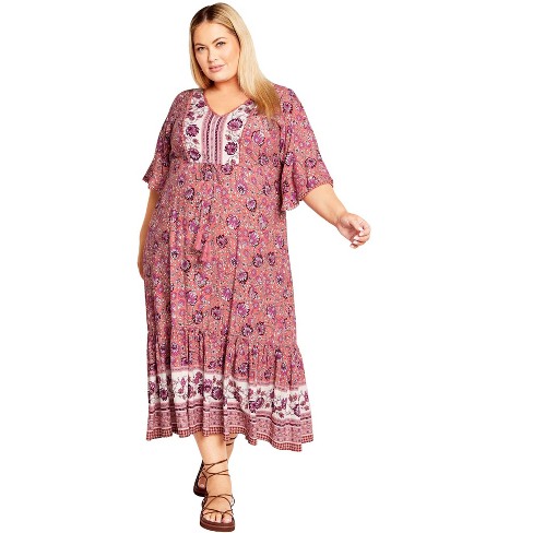 Avenue Women's Plus Size Utopia Brd Dress - image 1 of 4