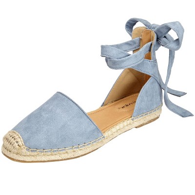 Comfortview Women's Wide Width The Shayla Flat Espadrille - 8 Ww, Blue :  Target