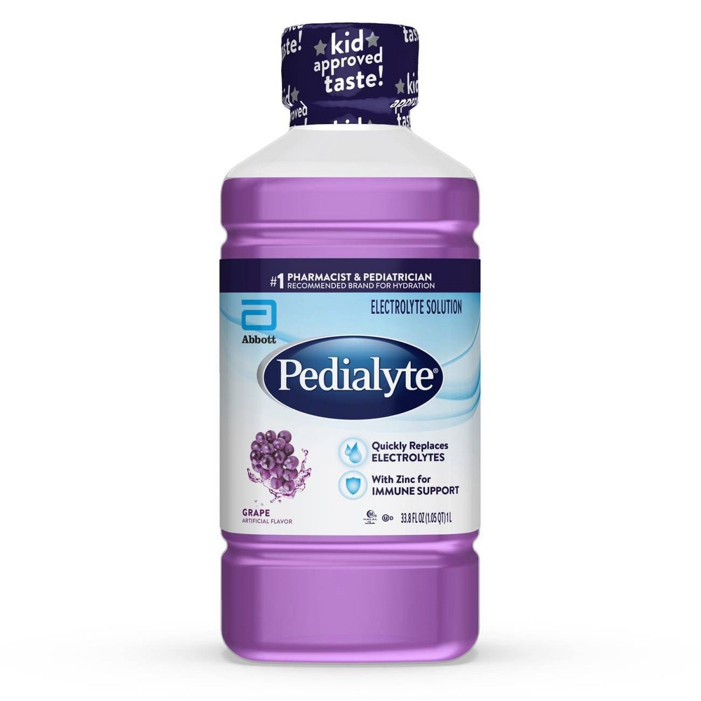 Pedialyte Oral Electrolyte Solution - Grape - 33.8 fl oz