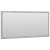 vidaXL Bathroom Mirror Concrete Gray 31.5"x0.6"x14.6" Engineered Wood - 3 of 4