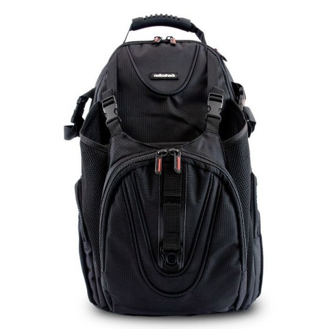 RadioShack 15.6" Multifunction Laptop Backpack, Durable Design With Multiple Compartments for Laptops, Tablets, Accessories, and Travel 2606013