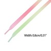 INSPIRE CHIC Three Colors Gradient Flat Shoe Laces for Sneakers 1 Pair - 3 of 4