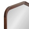 Kate and Laurel Tudor Arch Wall Mirror, 36x28, Walnut Brown - 2 of 4