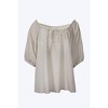 Women's EULALIE SILK-COTTON CREPE BLOUSE - WORN - 3 of 3