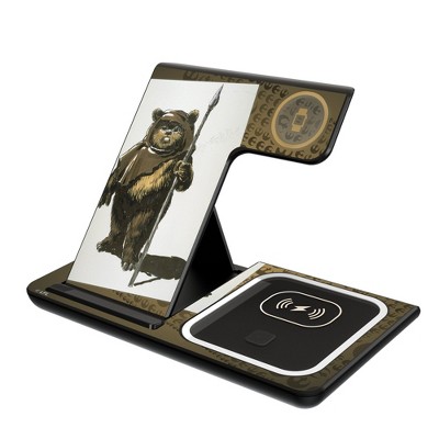 Keyscaper Star Wars Ewok Portrait 15-Watt 3 in 1 Charging Station