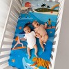 Rookie Humans Surfing Safari 100% Cotton Fitted Crib Sheet - 3 of 4