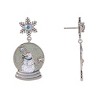 Hallmark Snowman Snow Globe Earrings - 3 of 4