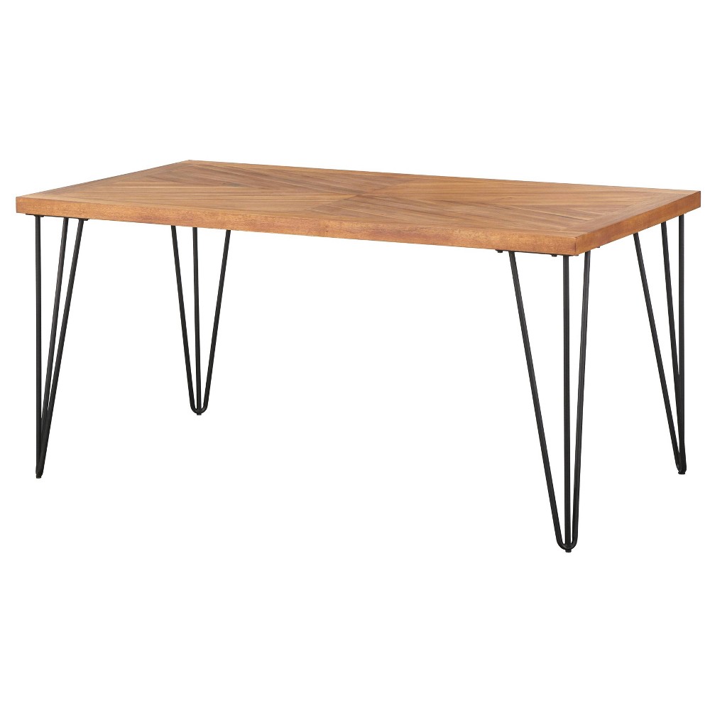 Photos - Dining Table Greenville  Natural/Black - Lifestorey