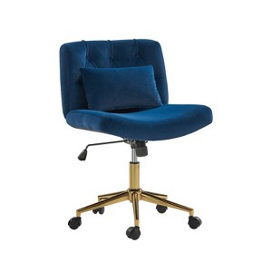 Nigel Modern Flannel Office Chair with Tilt and Adjustable Height Mecha|HULALA HOME - 1 of 4
