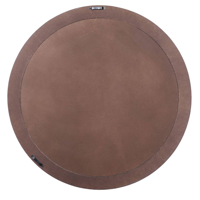 Distressed Round Wooden Traditional Wall Mirror Gold - StyleCraft, 4 of 7