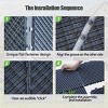 Syemin Carpet Tiles Patio Interlocking Deck Tiles Square Composite Decking Tiles Outdoor Flooring Tile for Backyard, Gray, 13.39"*12.99"*22.83" - 4 of 4