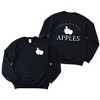 Simply Sage Market Women's Graphic Sweatshirt Fresh Picked Apples Front and Back - 2 of 4