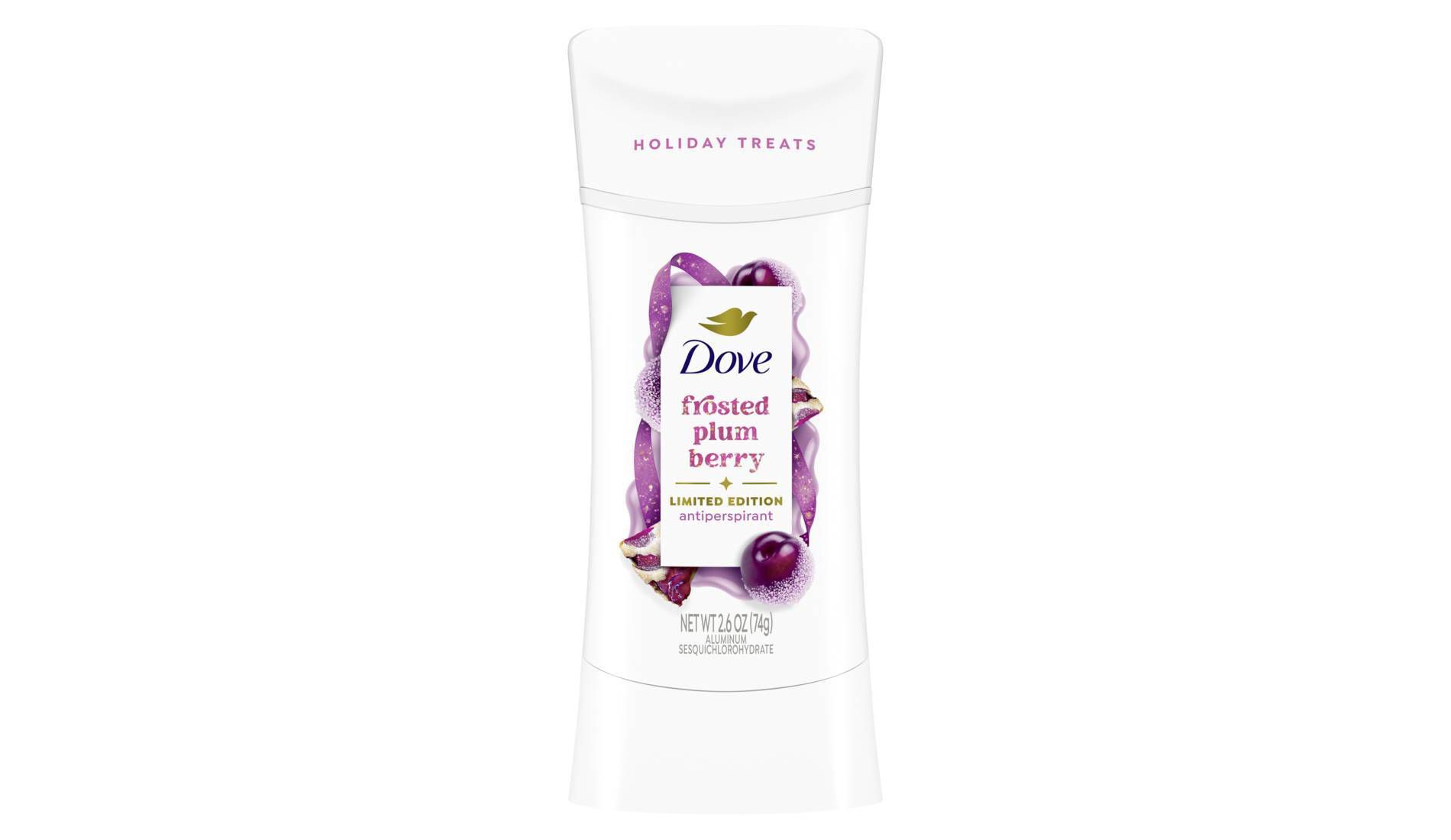 Dove Beauty Advanced Care Limited Edition Holiday Treat Antiperspirant and Deodorant - Frosted Plum Berry - 2.6oz