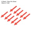 Unique Bargains Directional Sign PVC Adhesive Removable Arrow Stickers 6 Sheet - 3 of 4