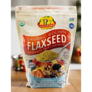 Premium Gold Organic Golden Milled Flaxseed, 4 lbs (6 pack) - 1 of 1