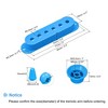 Unique Bargains Plastic Single Coil Switch Tip Pick-Up Covers Set - 3 of 4