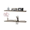 FONTOI 2PCS Storage Shelf Wall Mounted, Floating Shelf for Living Room Bathroom, Home Decor, Taupe, 47.3"*1.5"*9.8" - 2 of 4