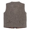 Gioberti Boy's 3pc Tweed Vest with Matching Cap and Bow Tie - 2 of 3