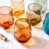 Khen's Shatterproof Muted Colored Acrylic Drinking Glasses, Luxurious & Stylish, Unique Home Bar Addition - 6 pk - 3 of 4
