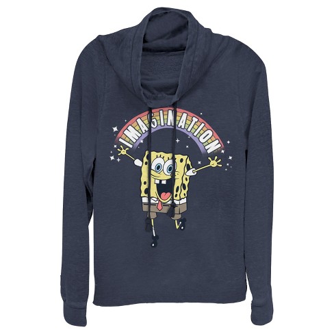 Blue spongebob online hoodie